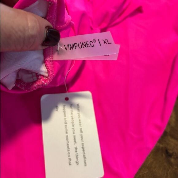 VIMPUNEC One Piece Tummy Control High Waisted Cut Out Swimwear XL - Picture 7 of 9